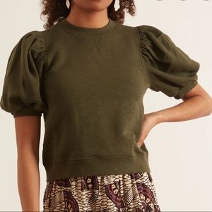 NWT Ulla Johnson Rocio Pullover in Army Green
